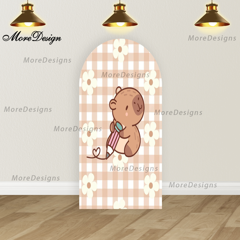 Cartoon Capybara Arched Covers - Photo Booth Prop ulasan dan harga