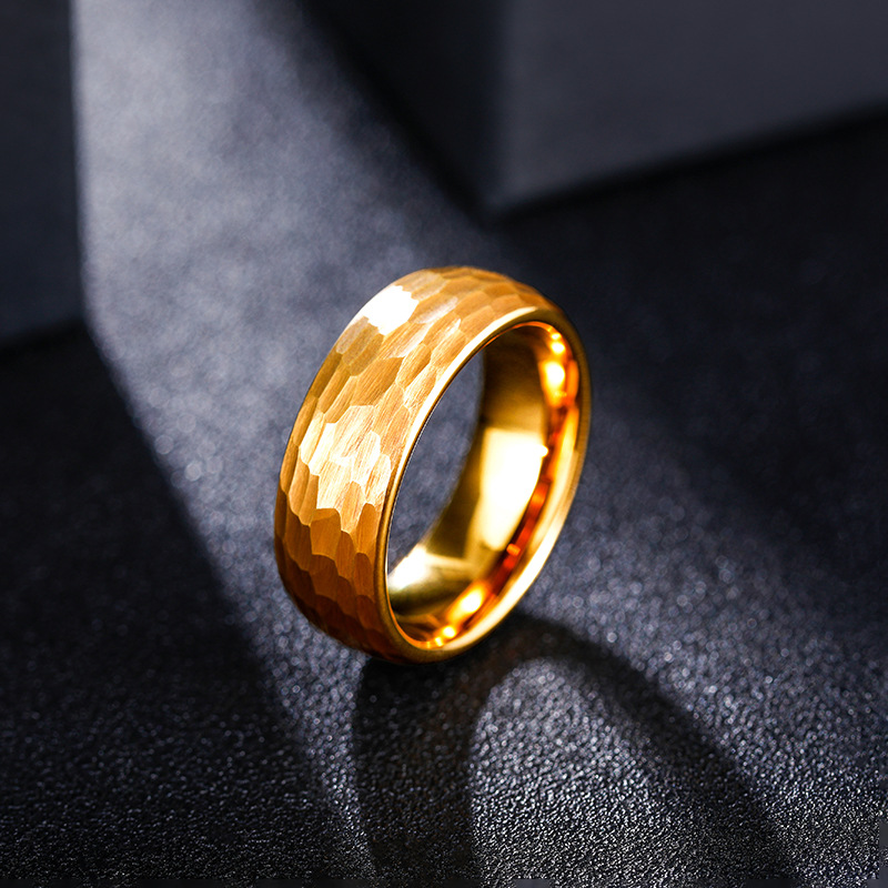 Hammered Multi-faceted Titaniu - Wedding Zone ulasan dan harga