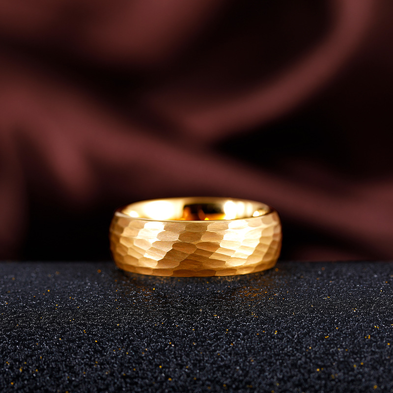Hammered Multi-faceted Titaniu - Wedding Zone ulasan dan harga