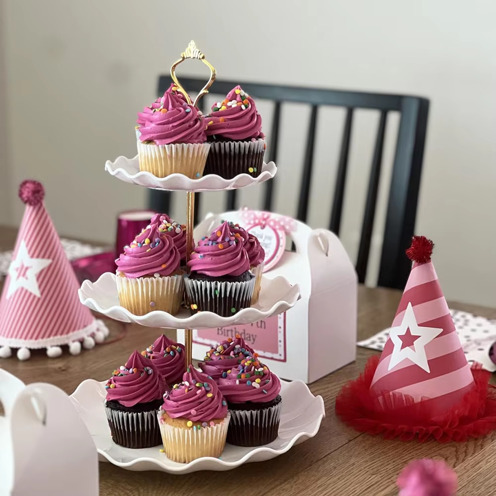 3 Tier Dessert Cupcake Stand W - Wedding Cake Supply ulasan dan harga