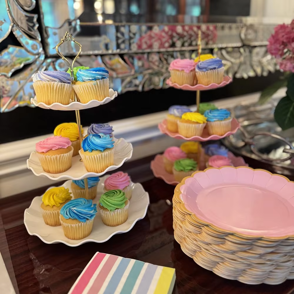 3 Tier Dessert Cupcake Stand W - Wedding Cake Supply ulasan dan harga