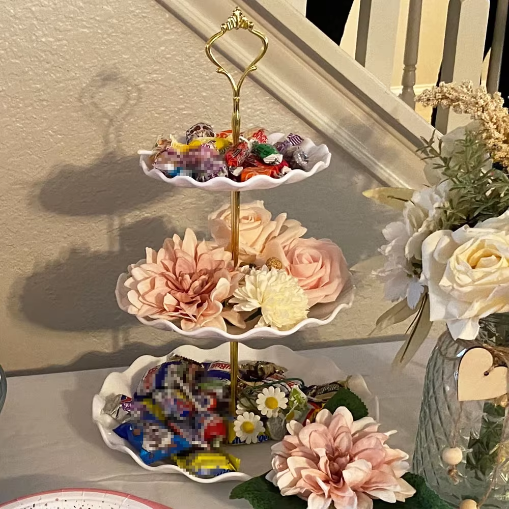 3 Tier Dessert Cupcake Stand W - Wedding Cake Supply ulasan dan harga