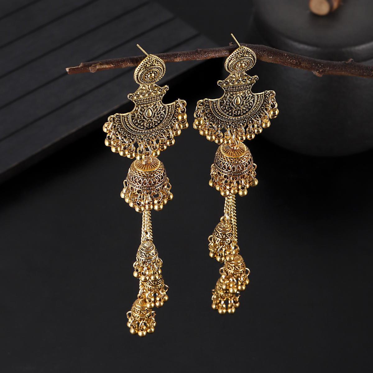 New Gold Color Bell Tassel Jhu - Indian Wedding Supply ulasan dan harga