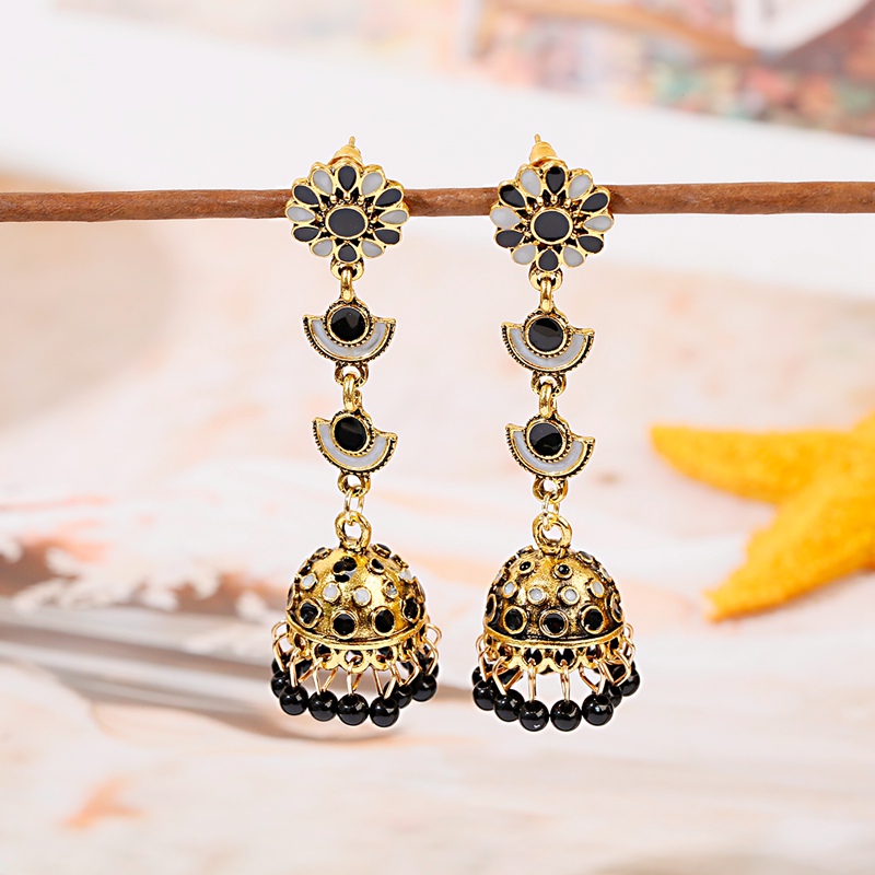 Jhumka Jhumki Multicolor Beads - Indian Wedding Supply ulasan dan harga