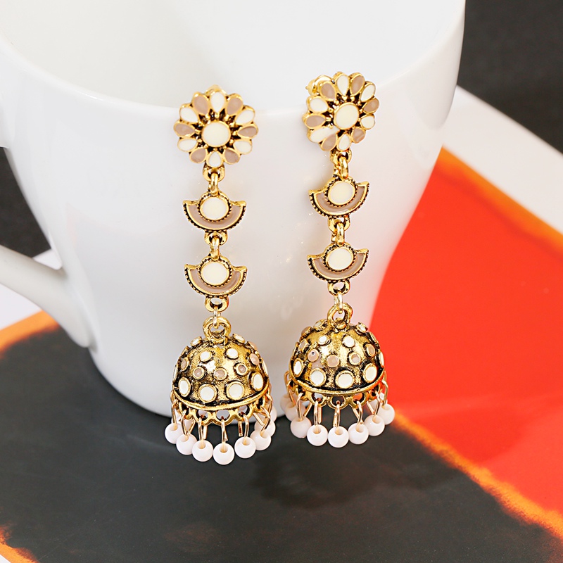 Jhumka Jhumki Multicolor Beads - Indian Wedding Supply ulasan dan harga