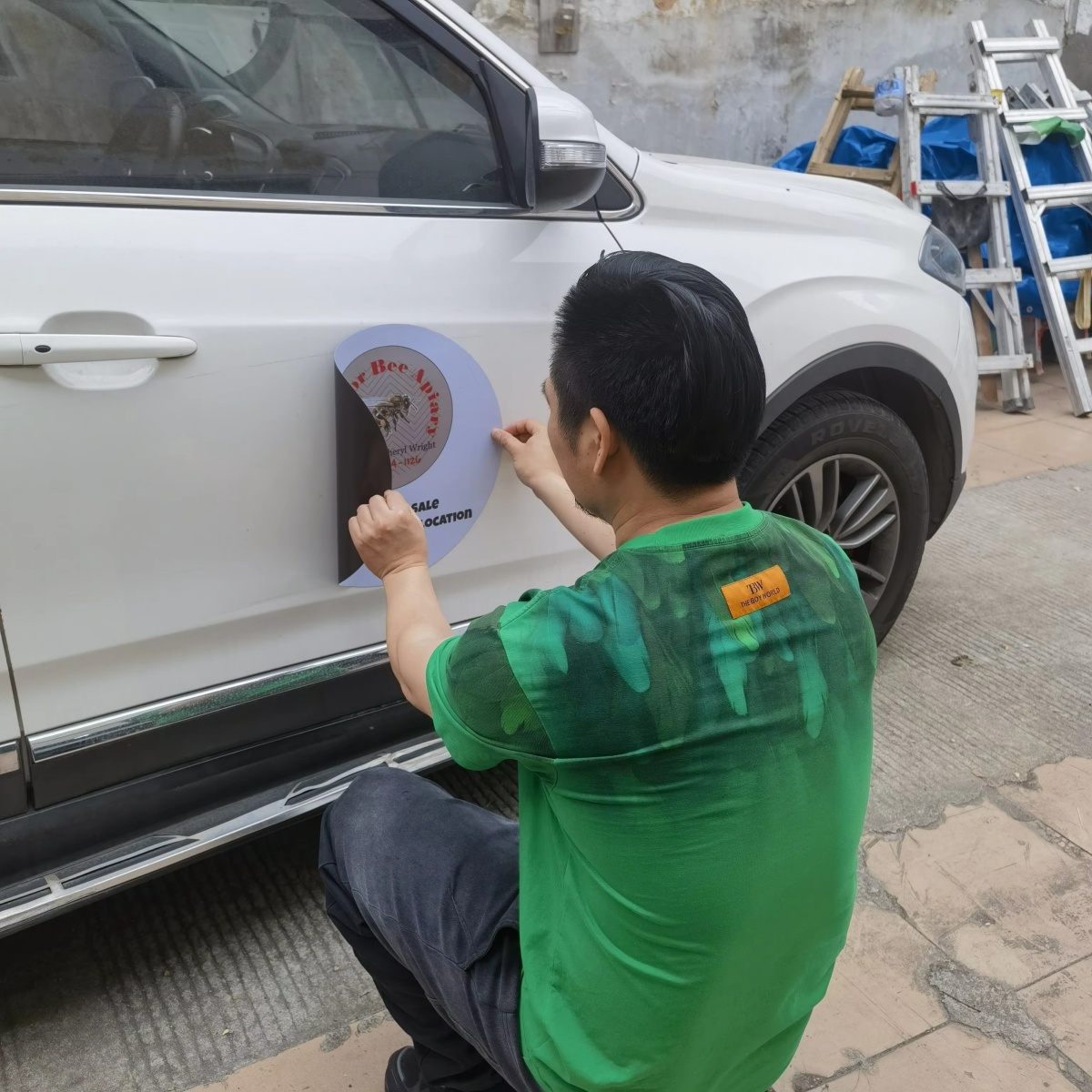 Customizable Magnetic Car Deca - Wedding Support ulasan dan harga