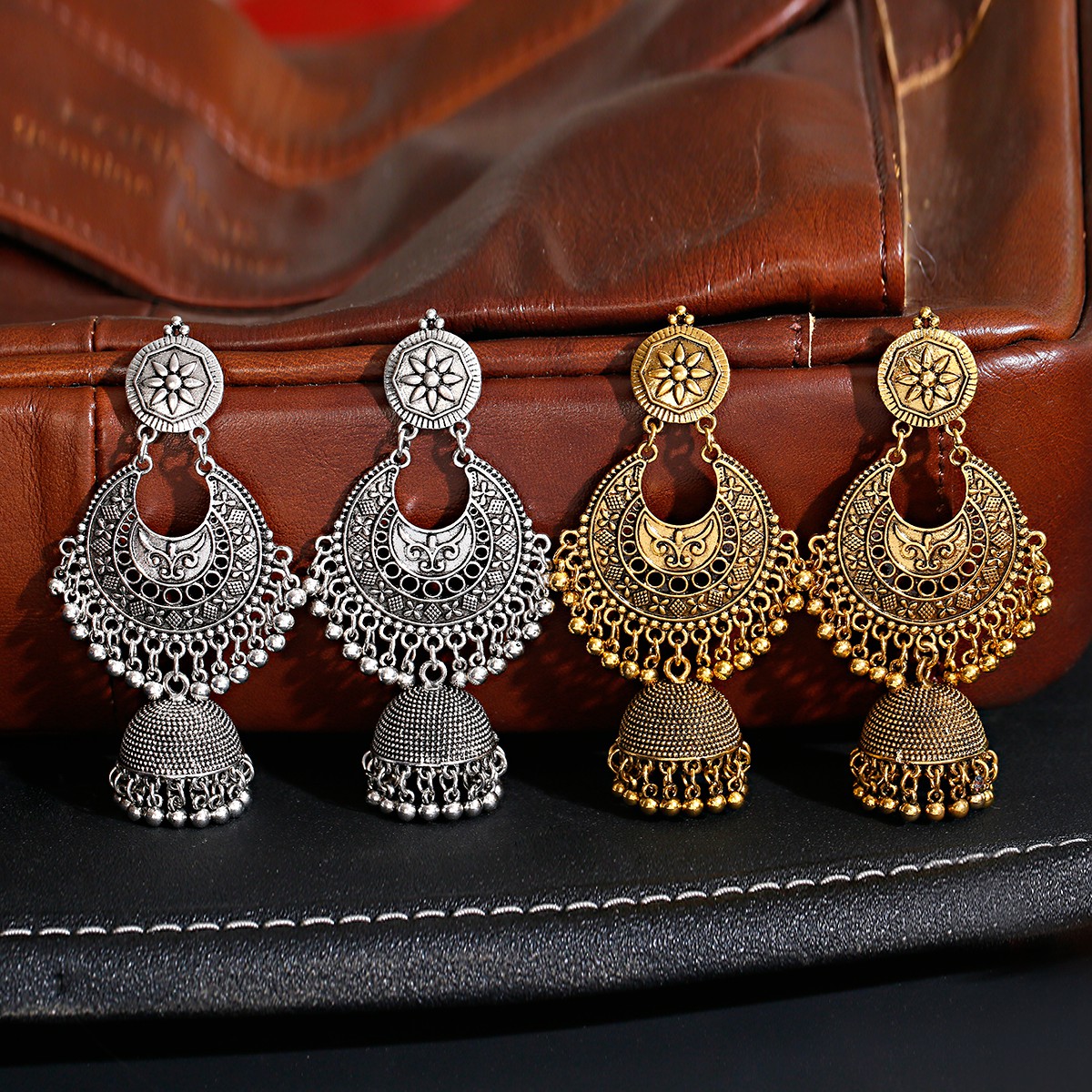 Boho Vintage Jhumka Statement  - Indian Wedding Supply ulasan dan harga