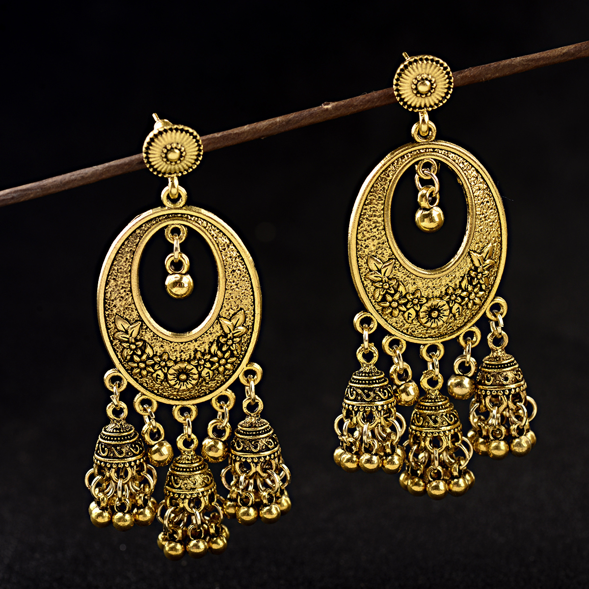 Boho Vintage Jhumka Statement  - Indian Wedding Supply ulasan dan harga