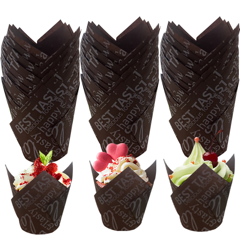 50Pcs/100Pcs Coffee-Themed Tul - Wedding Cake Supply ulasan dan harga