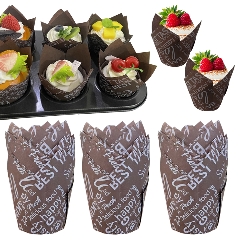 50Pcs/100Pcs Coffee-Themed Tul - Wedding Cake Supply ulasan dan harga