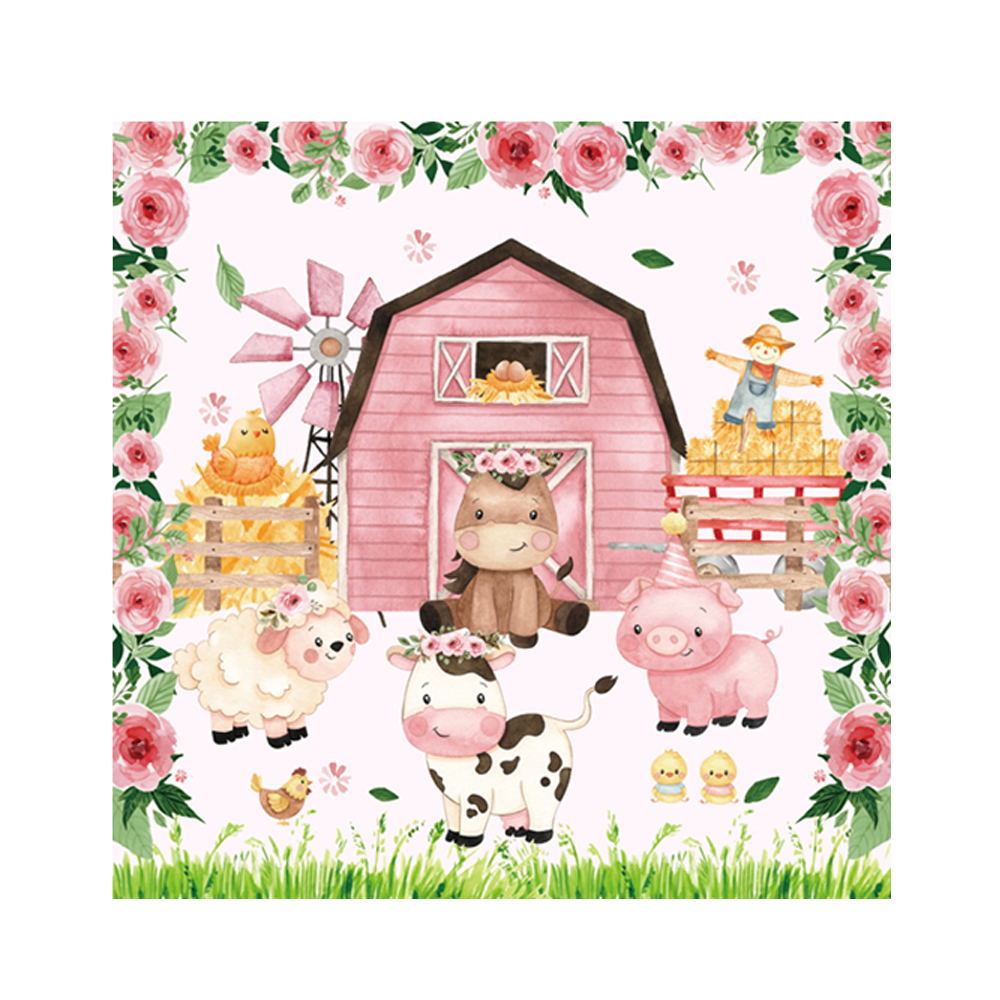 20/40pcs Cartoon Animal Farm N - Wedding Zoo ulasan dan harga