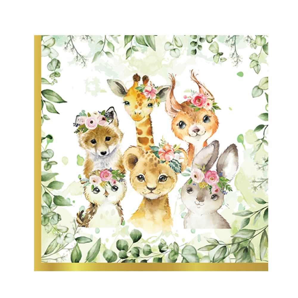 20/40pcs Cartoon Animal Farm N - Wedding Zoo ulasan dan harga