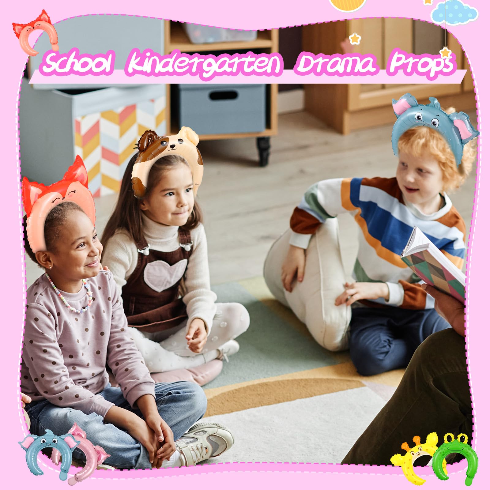 24 Pcs Farm Zoo Animal Inflata - Wedding Zoo ulasan dan harga