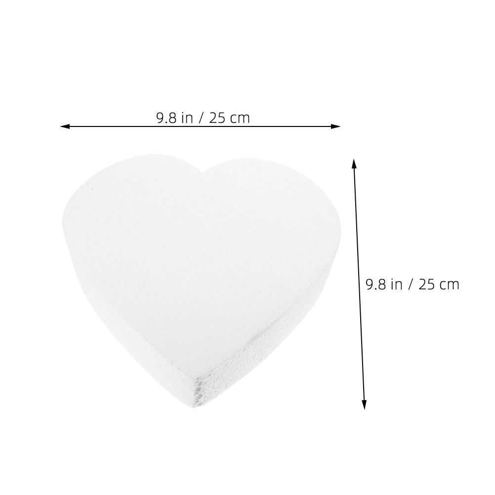 2Pcs Heart Shape Foam Cake Dum - Wedding Cake Supply ulasan dan harga