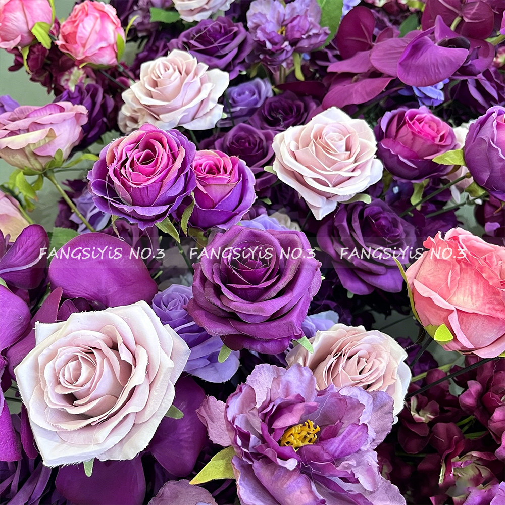 2M/1M Luxury Purple Rose Artif - Wedding Arch Flower ulasan dan harga