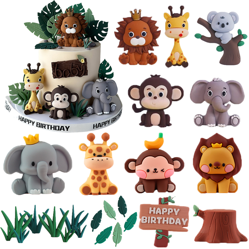 New Forest Jungle Animals Cake - Wedding Zoo ulasan dan harga