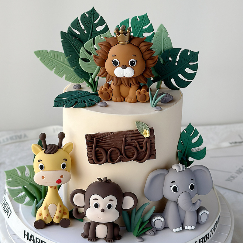New Forest Jungle Animals Cake - Wedding Zoo ulasan dan harga