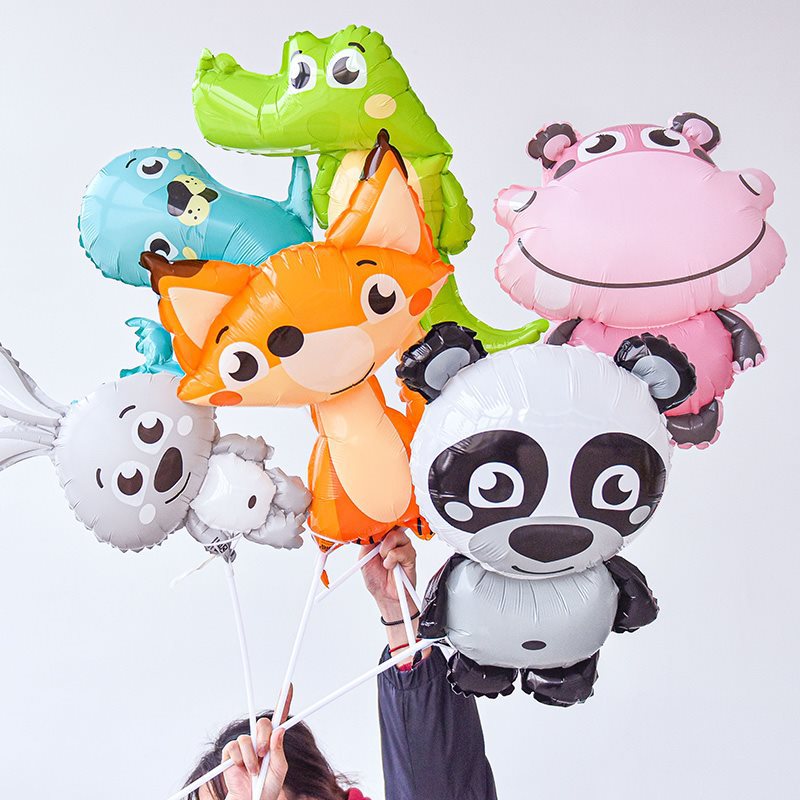 Q-version Animal Foil Balloons - Wedding Zoo ulasan dan harga