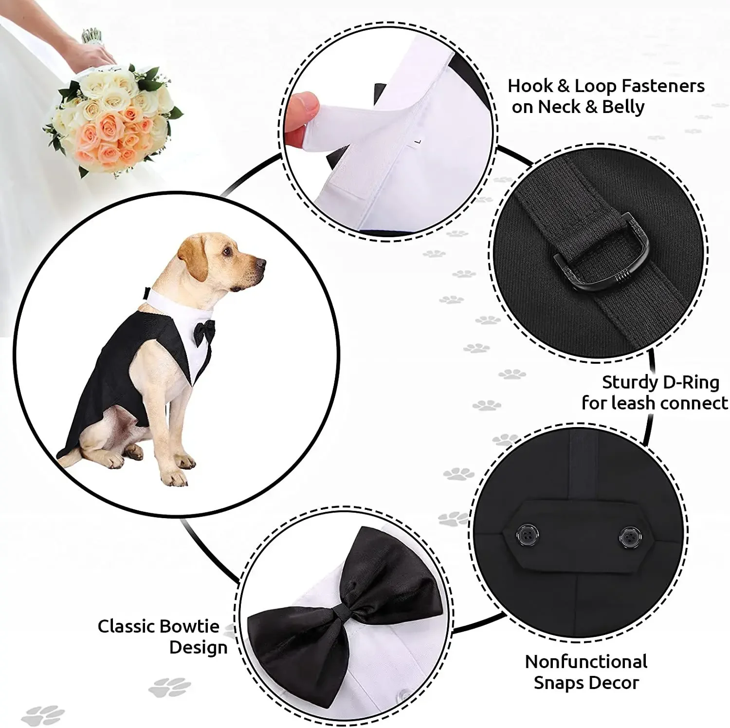 Pet Dog Clothes Wedding Shirt  - Suitsupply Wedding Tuxedo ulasan dan harga