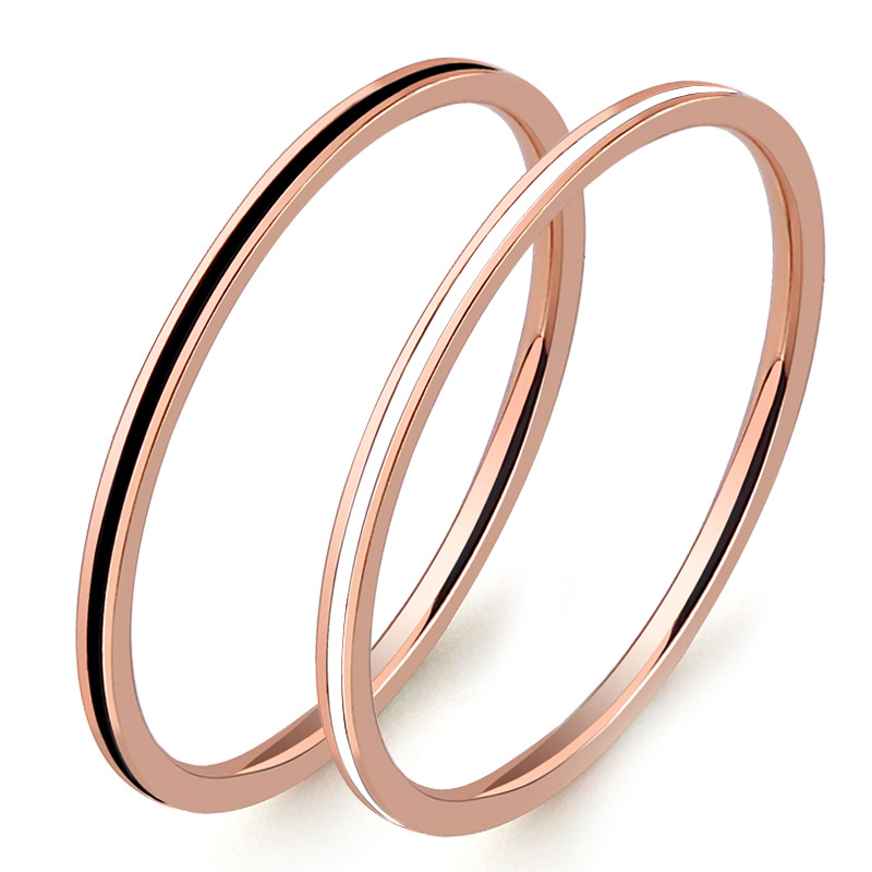 Titanium Steel Rose Gold Color - Wedding Zone ulasan dan harga