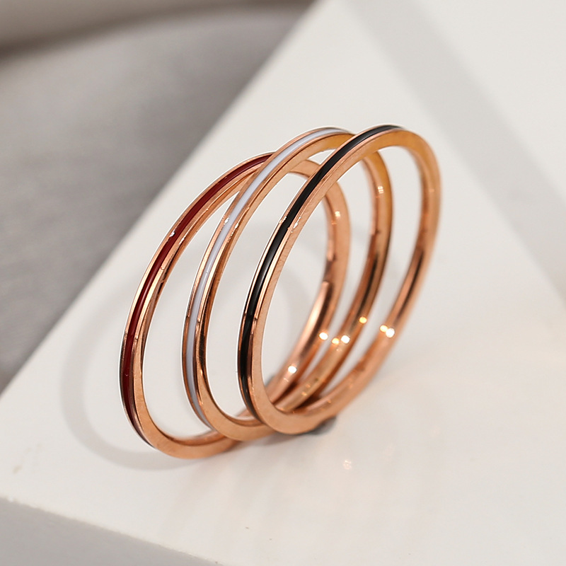 Titanium Steel Rose Gold Color - Wedding Zone ulasan dan harga