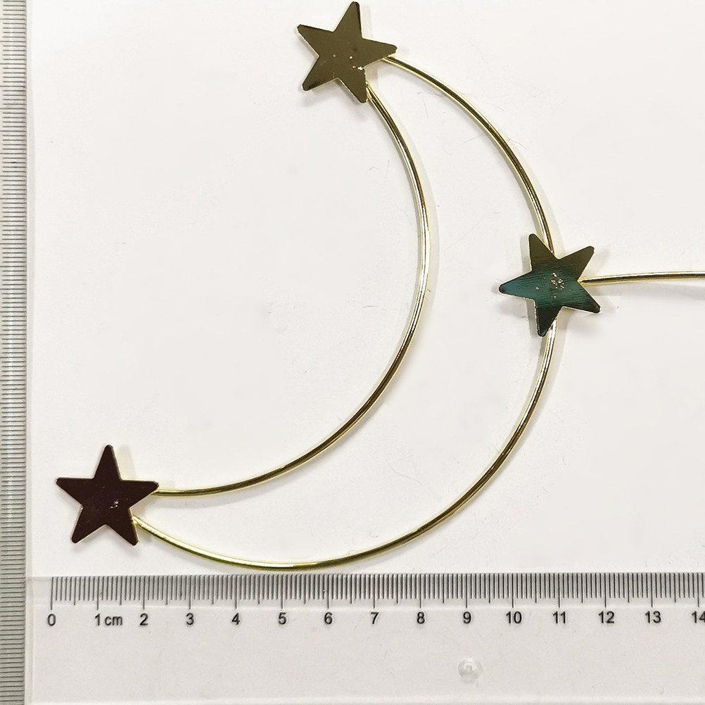 4Pcs Cake Topper Moon and Star - Wedding Cake Supply ulasan dan harga
