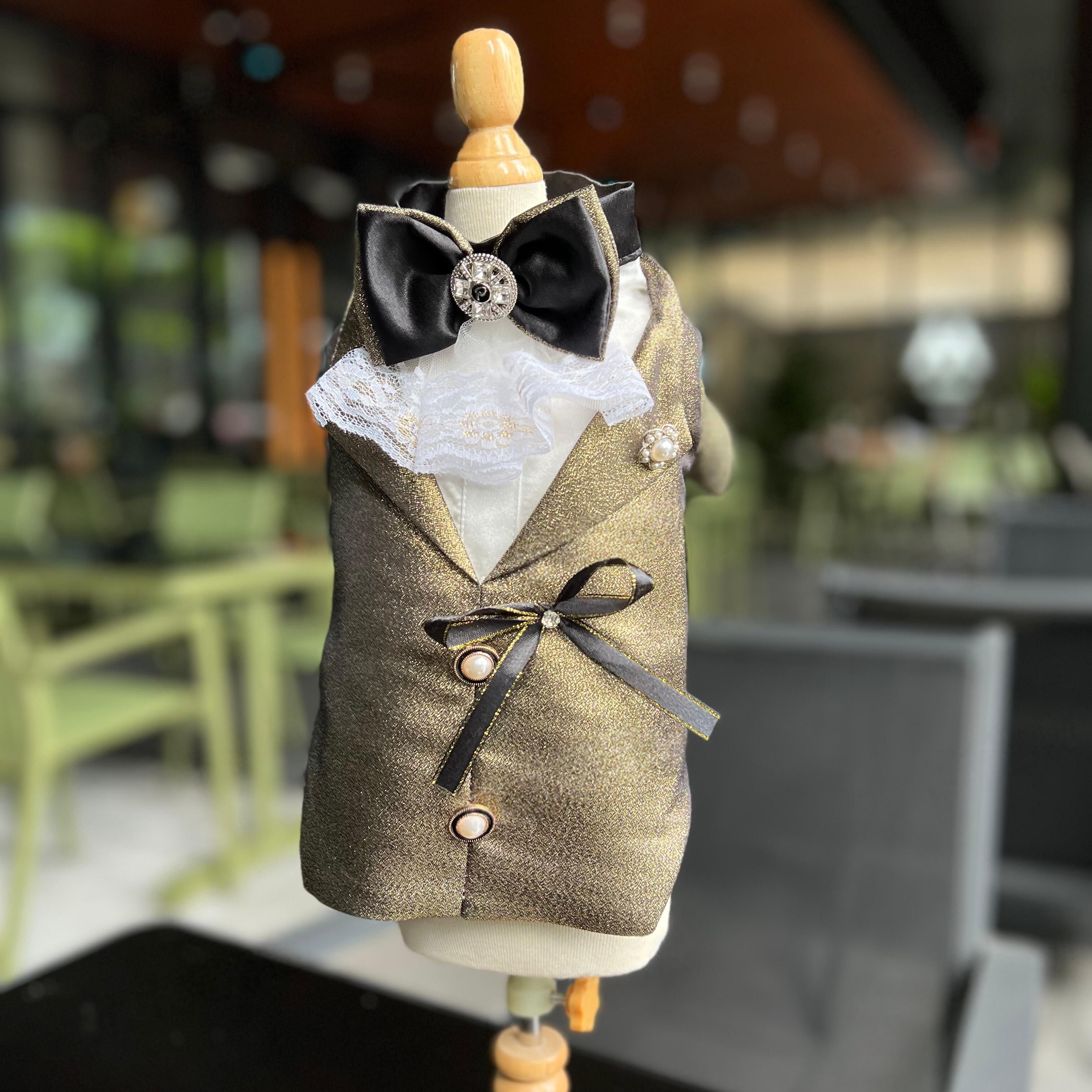 Handmade Dog Lace Cuff Tuxedo  - Suitsupply Wedding Tuxedo ulasan dan harga