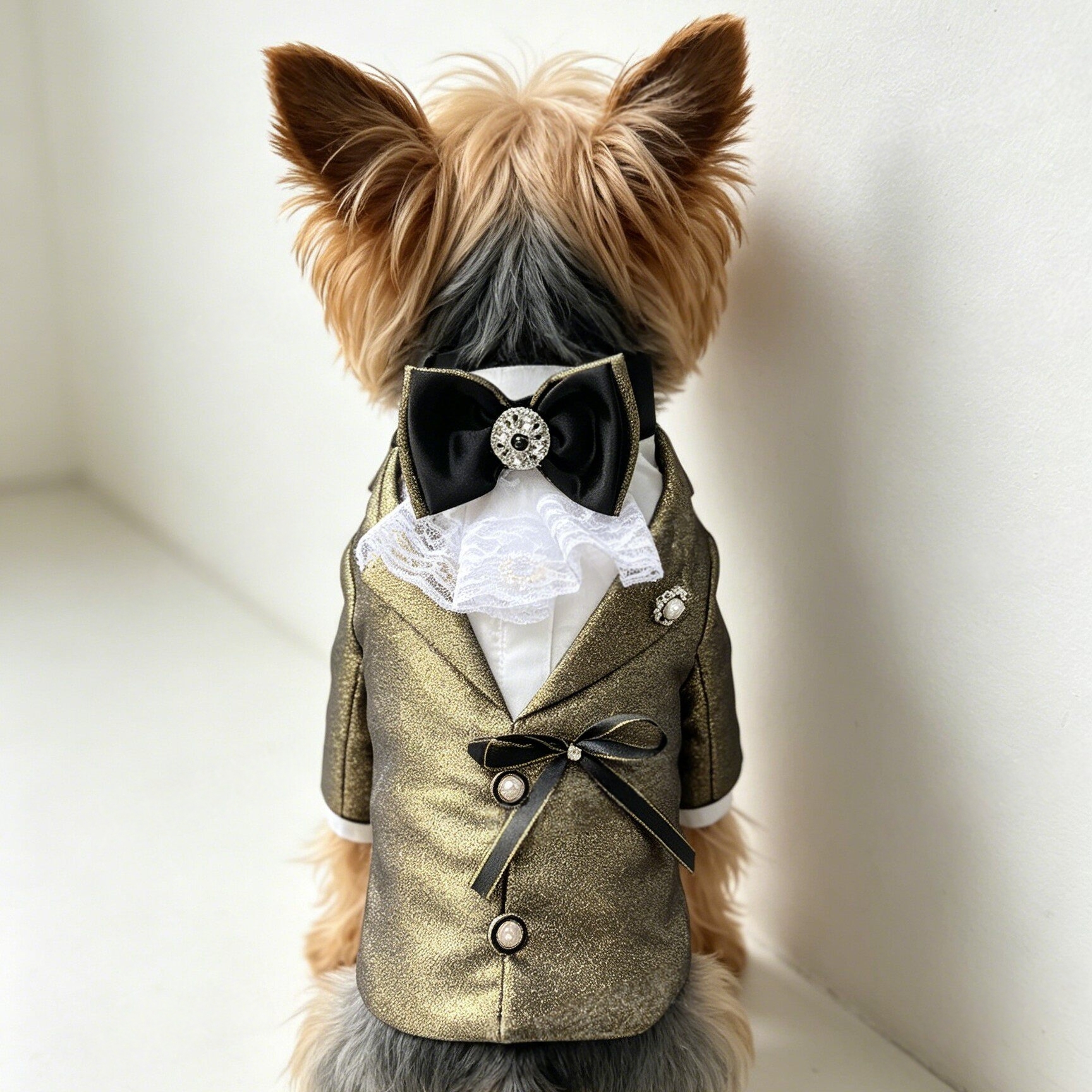 Handmade Dog Lace Cuff Tuxedo  - Suitsupply Wedding Tuxedo ulasan dan harga