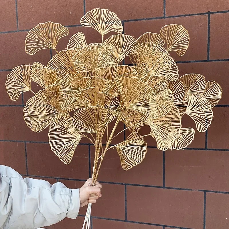 5PC Gold Ginkgo Eucalyptus Hol - Wedding Arch Flower ulasan dan harga
