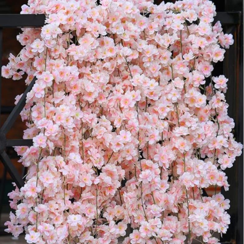180cm Artificial Flowers Cherr - Wedding Arch Flower ulasan dan harga