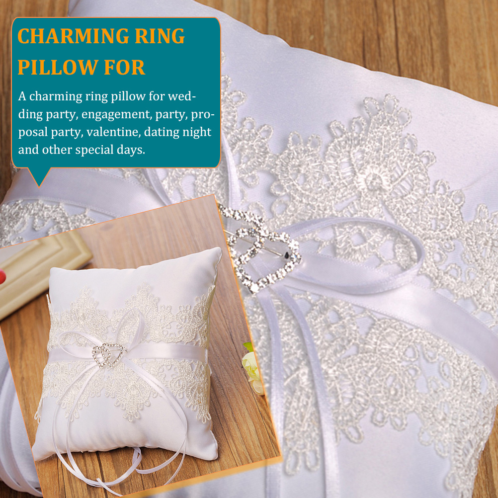 Lace Ring Pillow Club Decorati - Ring Bearer Pillow ulasan dan harga