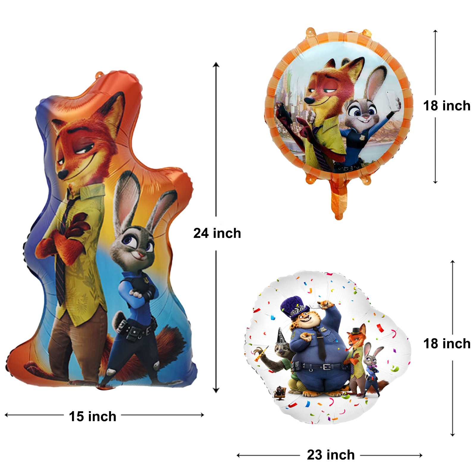 7Pcs Cartoon Figure Decoration - Wedding Zoo ulasan dan harga