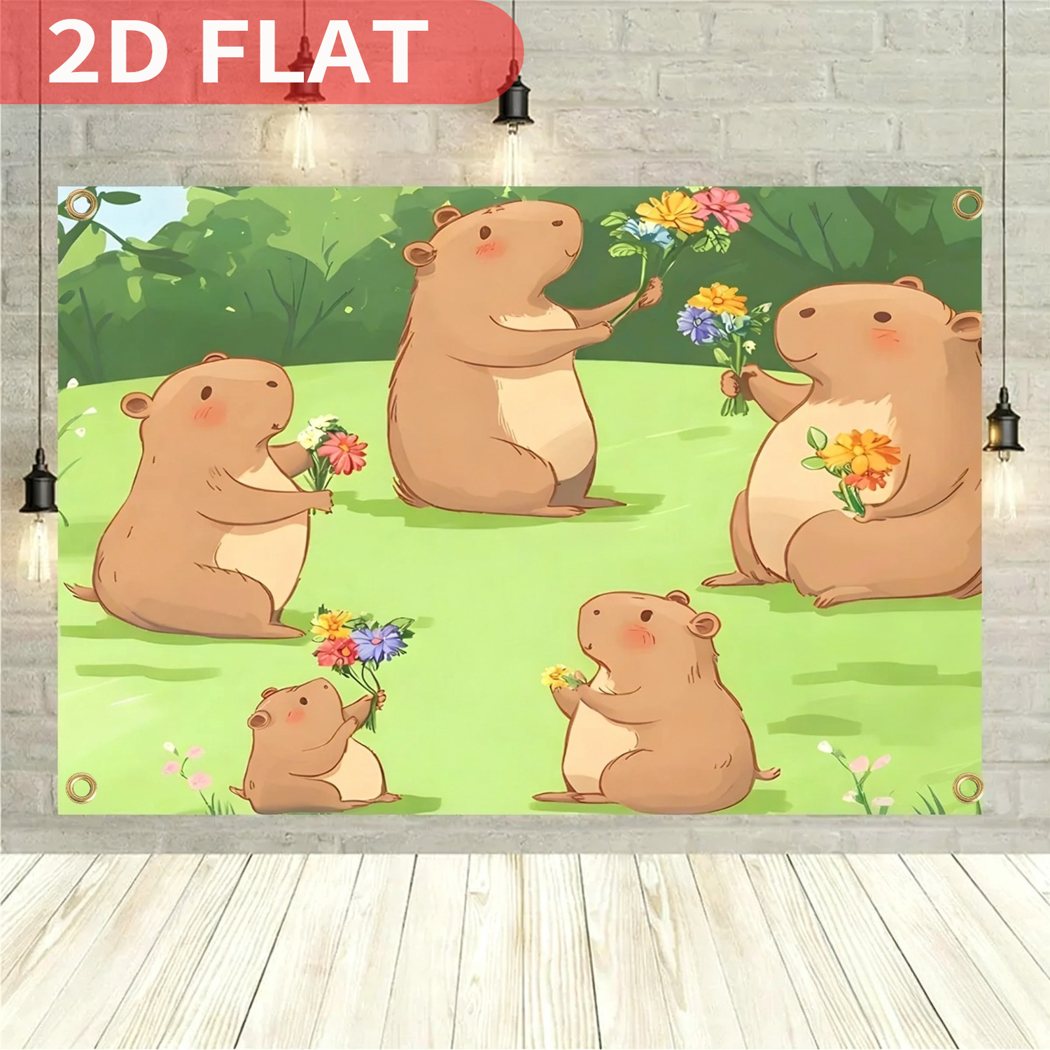 1pc Cute Capybara Theme Kids B - Photo Booth Prop ulasan dan harga