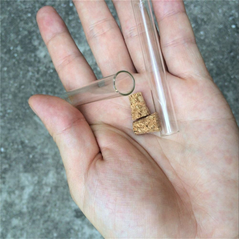 200pcs 10x75mm Transparent Gla - Wedding Zoo ulasan dan harga