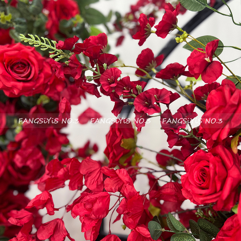 Artificial Pink Rose Arch with - Wedding Arch Flower ulasan dan harga