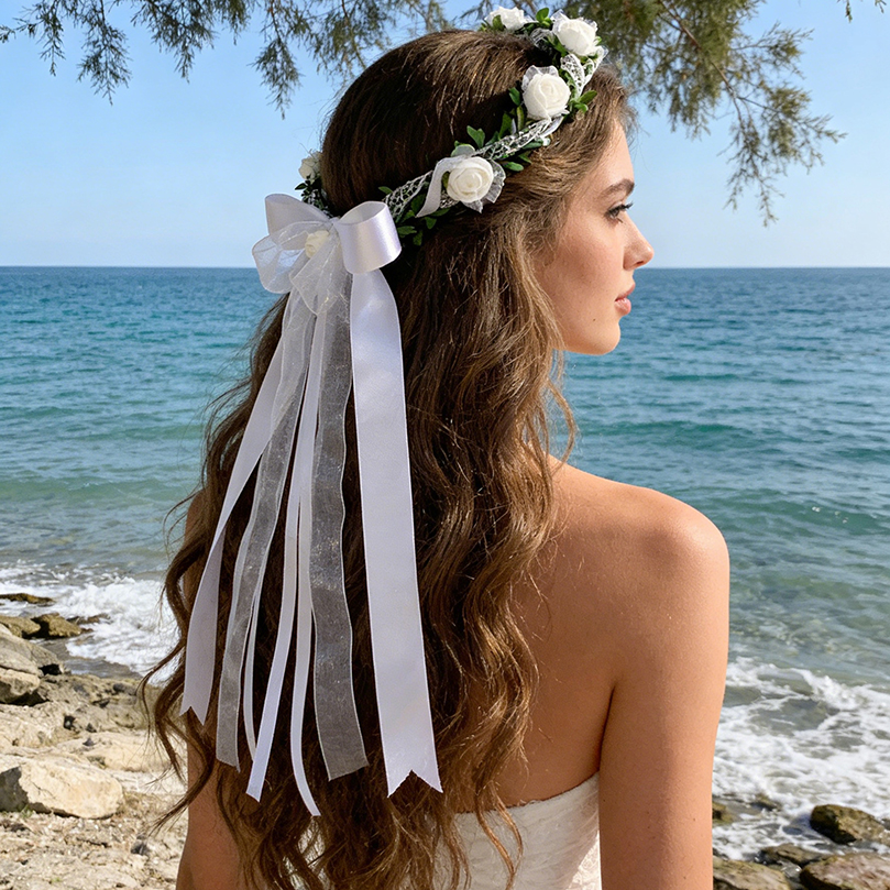 AWAYTR Girl Flower Wreath Hair - Wedding Arch Flower ulasan dan harga