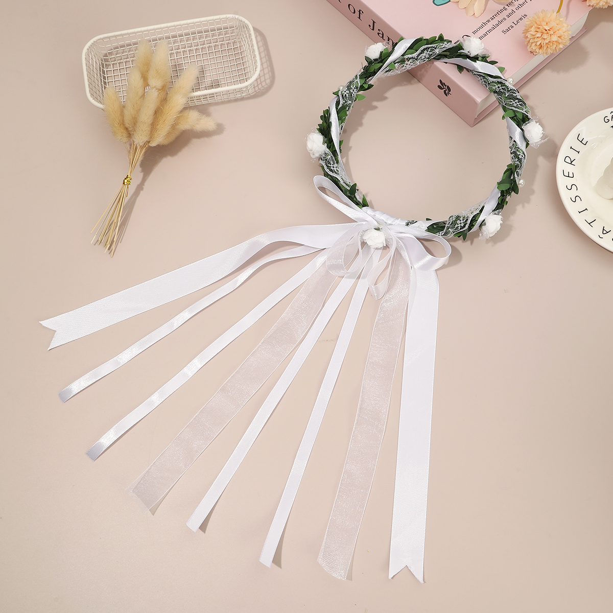 AWAYTR Girl Flower Wreath Hair - Wedding Arch Flower ulasan dan harga