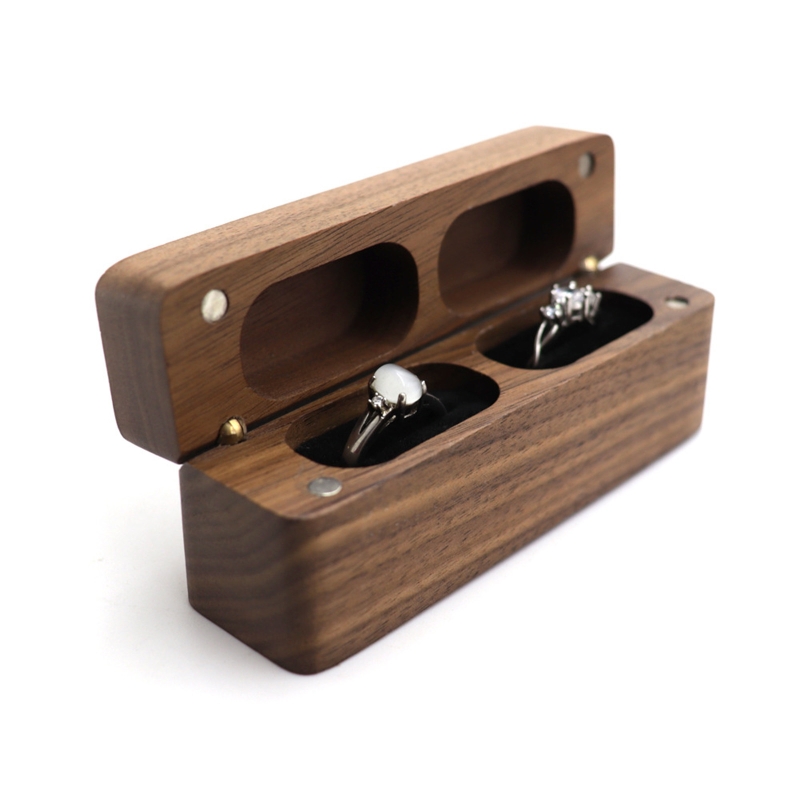 ZB91 Fashion Wood Ring Box for - Ring Bearer Pillow ulasan dan harga