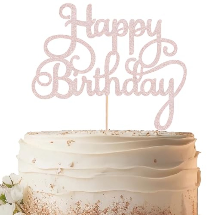 Happy Birthday Cake Topper - G - Photo Booth Prop ulasan dan harga