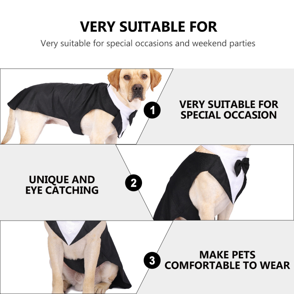 Pet Dog Clothes Fashion Party  - Suitsupply Wedding Tuxedo ulasan dan harga