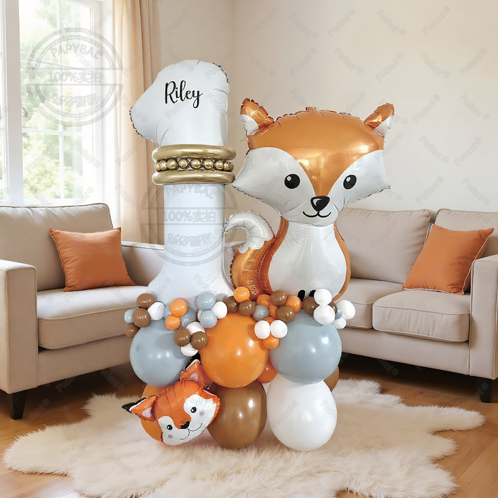 63Pcs Jungle Zoo Smart Fox Alu - Wedding Zoo ulasan dan harga