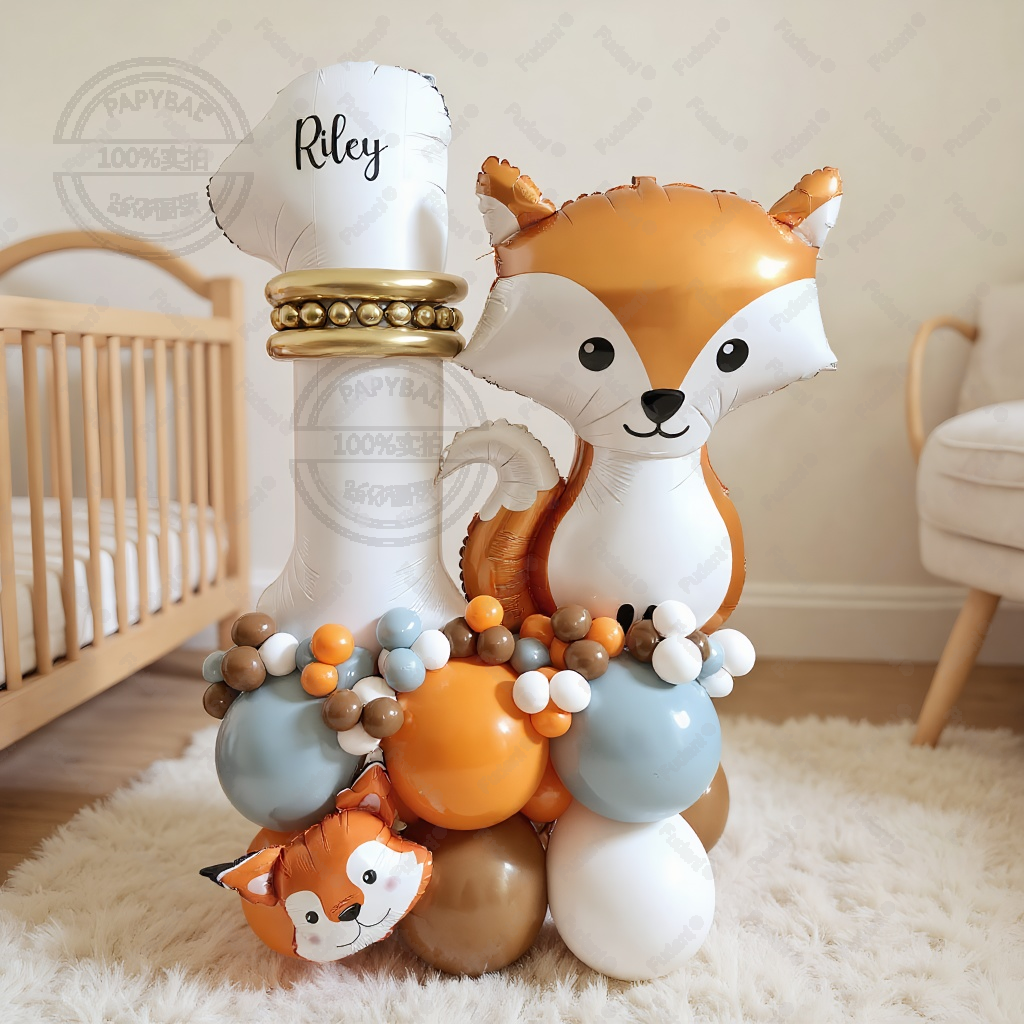 63Pcs Jungle Zoo Smart Fox Alu - Wedding Zoo ulasan dan harga