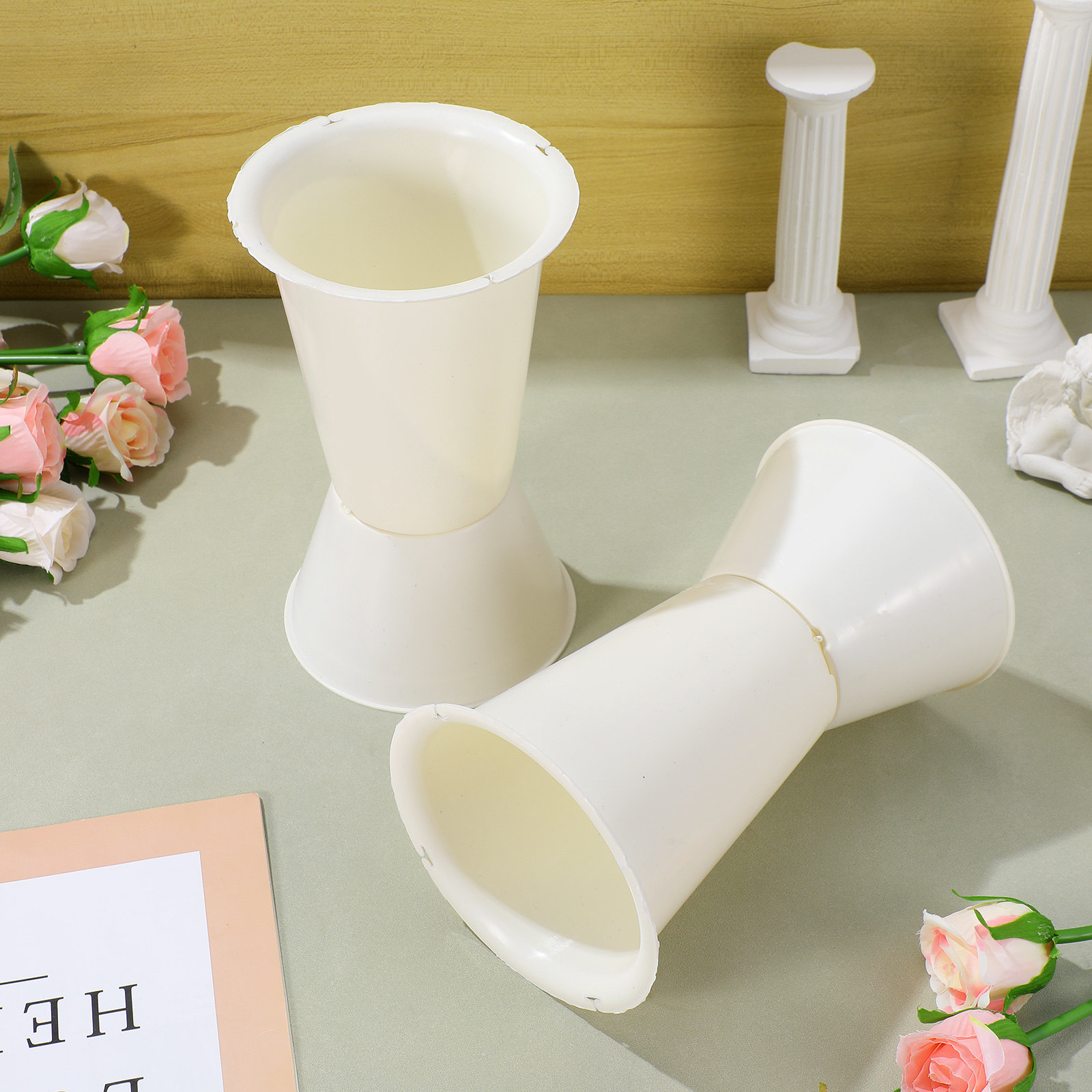 5Pcs Lightweight Plastic Bouqu - Wedding Support ulasan dan harga