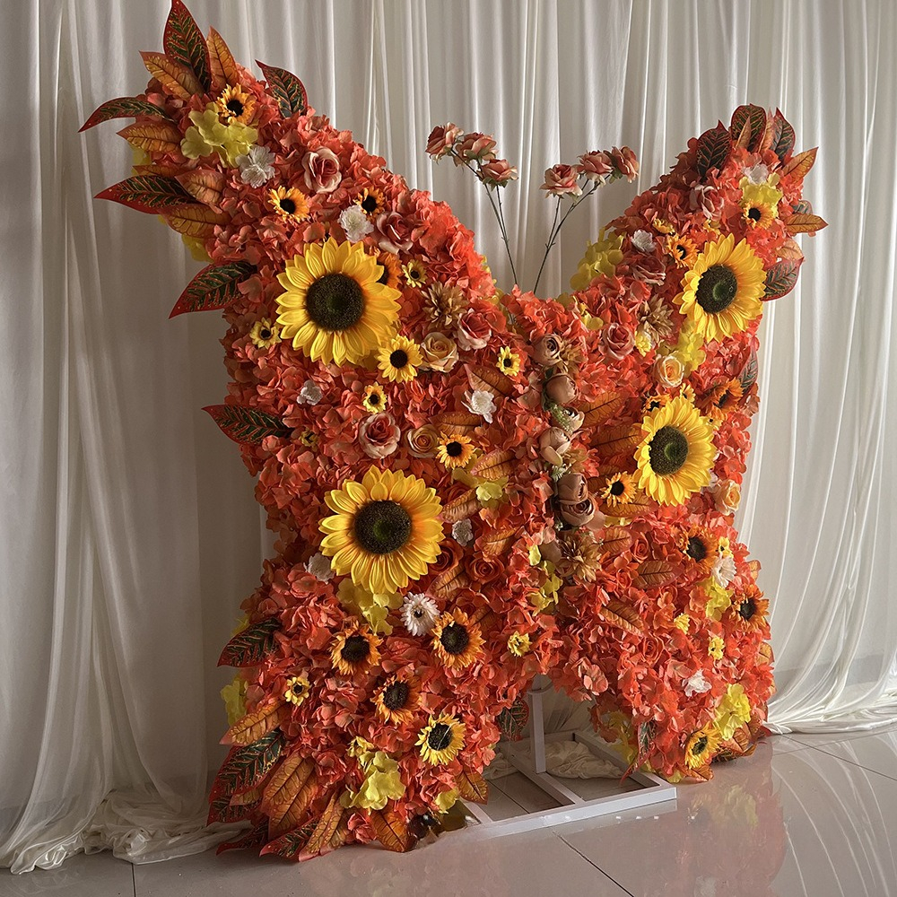 Simulation Flower Wall Backgro - Wedding Arch Flower ulasan dan harga