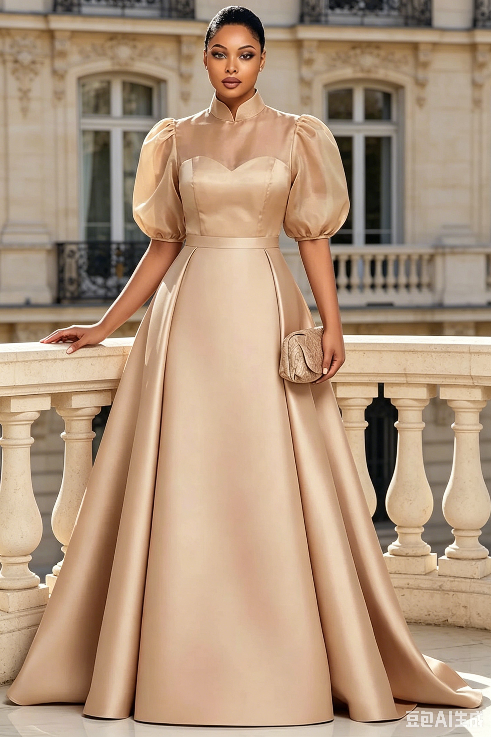 Plus Size Elegant Satin Prom D - Wedding Support ulasan dan harga
