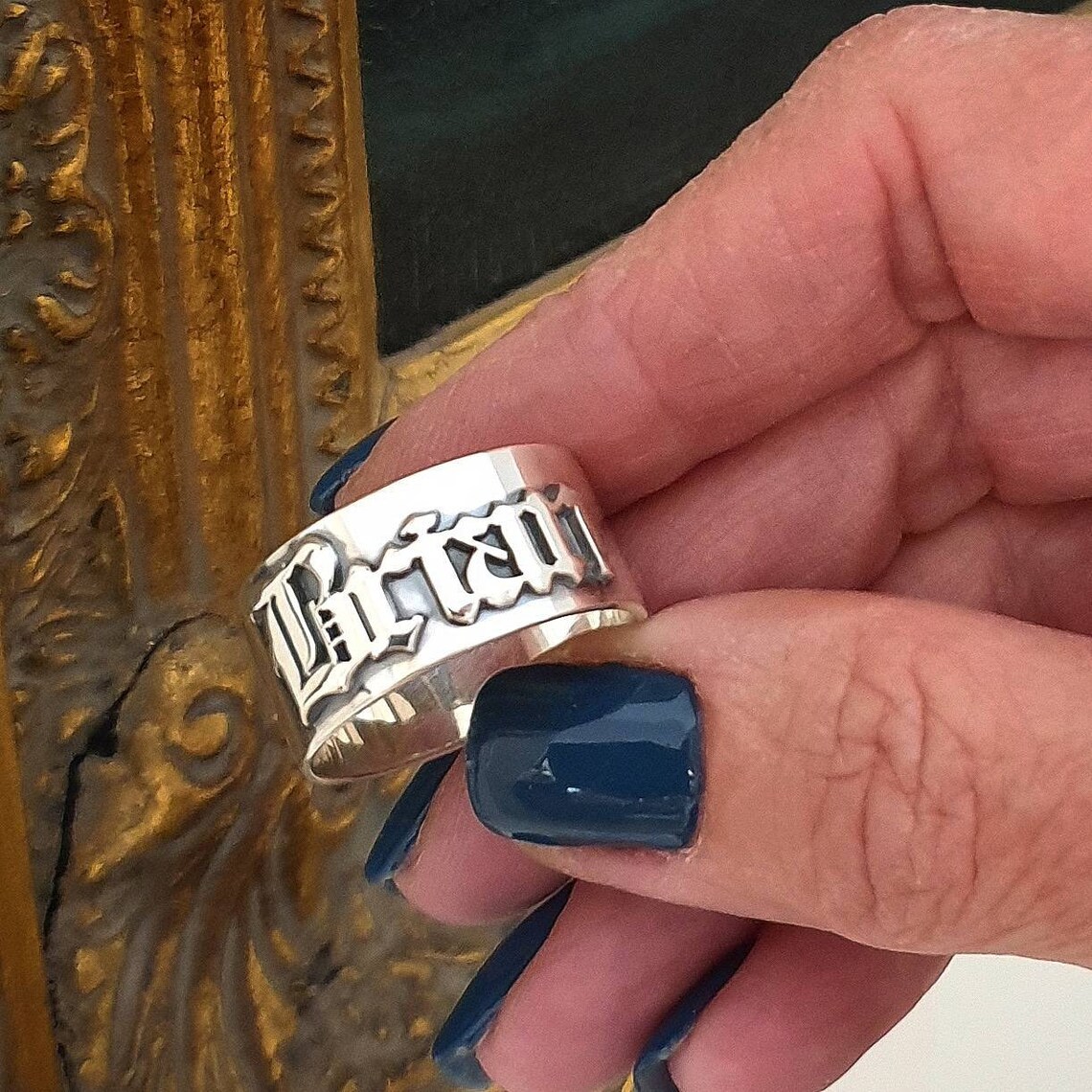 12MM Men' Gothic Rings Persona - Wedding Zone ulasan dan harga