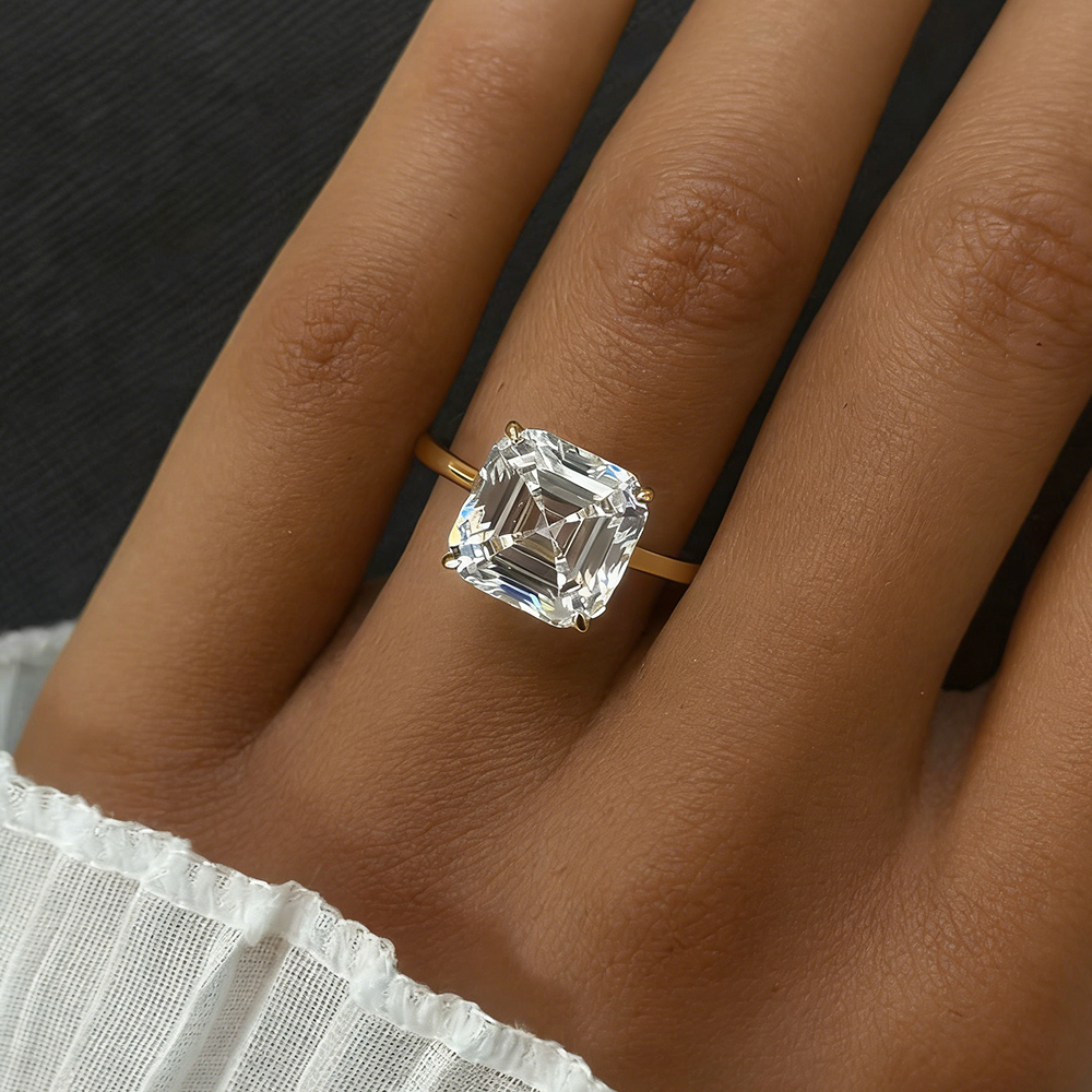 EWYA Asscher Cut 1/2/3/5CT 3EX - Wedding Zone ulasan dan harga