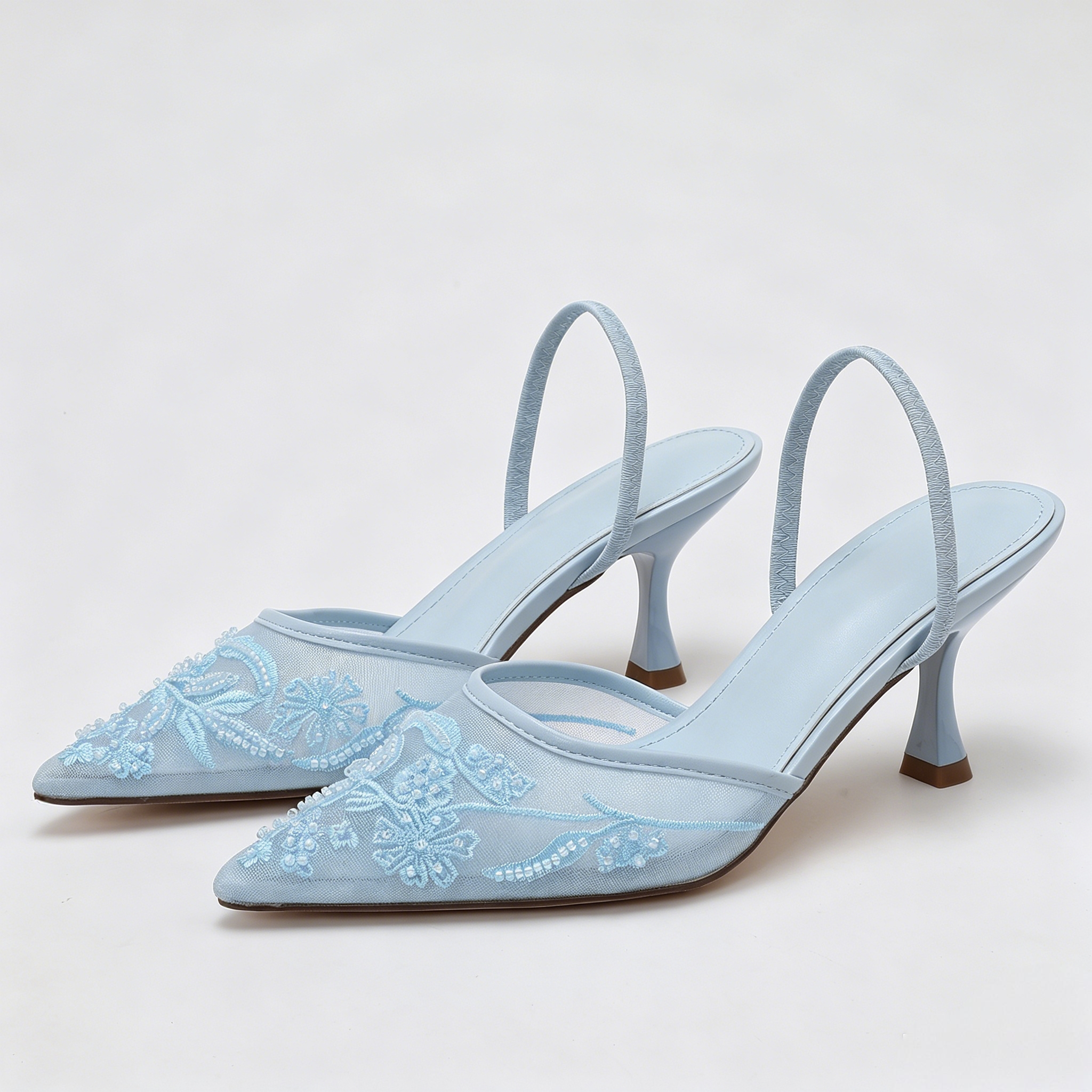 Elegant Lace Beaded Mesh Sling - Wedding Fx ulasan dan harga