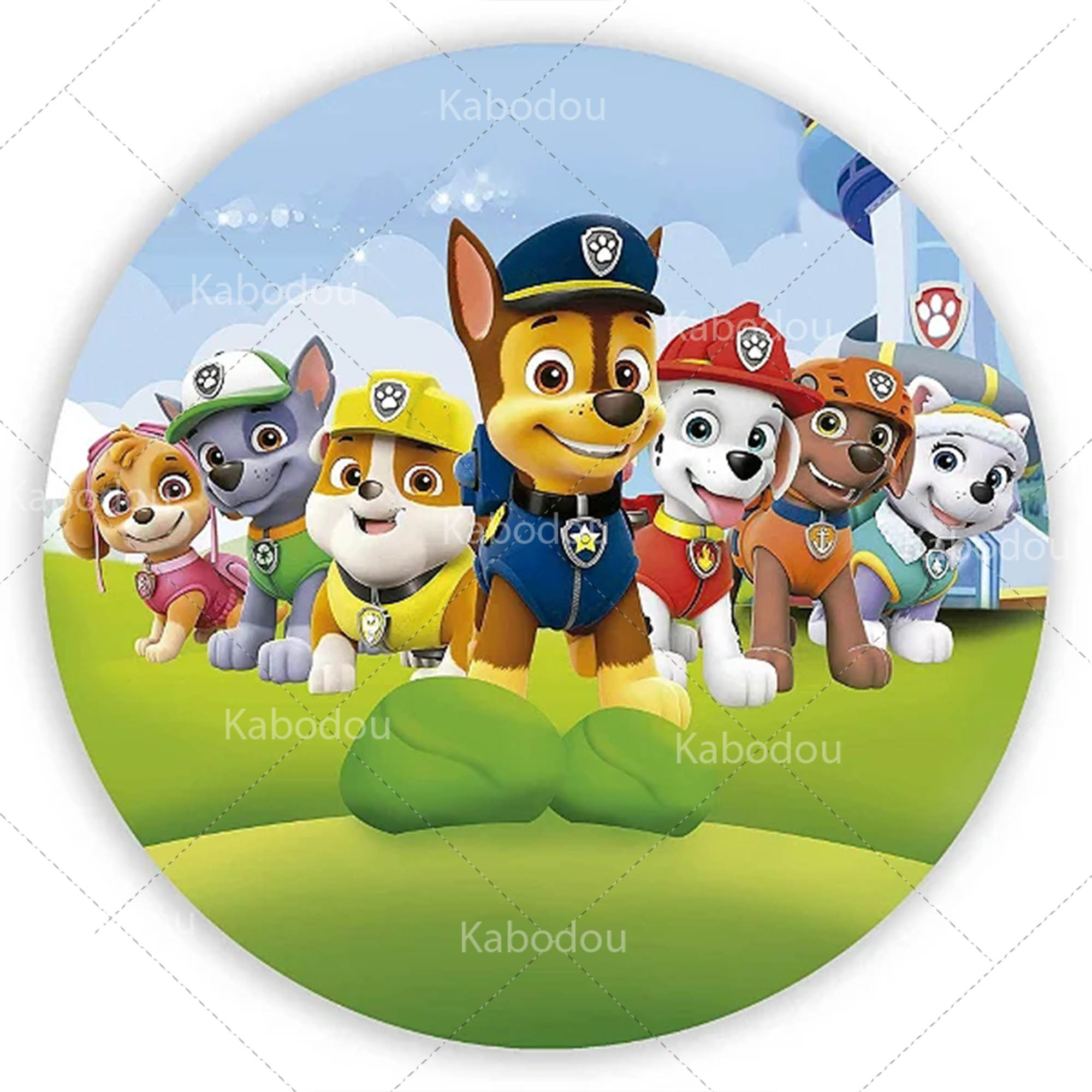 Paws Patrols Round Backdrop Do - Photo Booth Prop ulasan dan harga