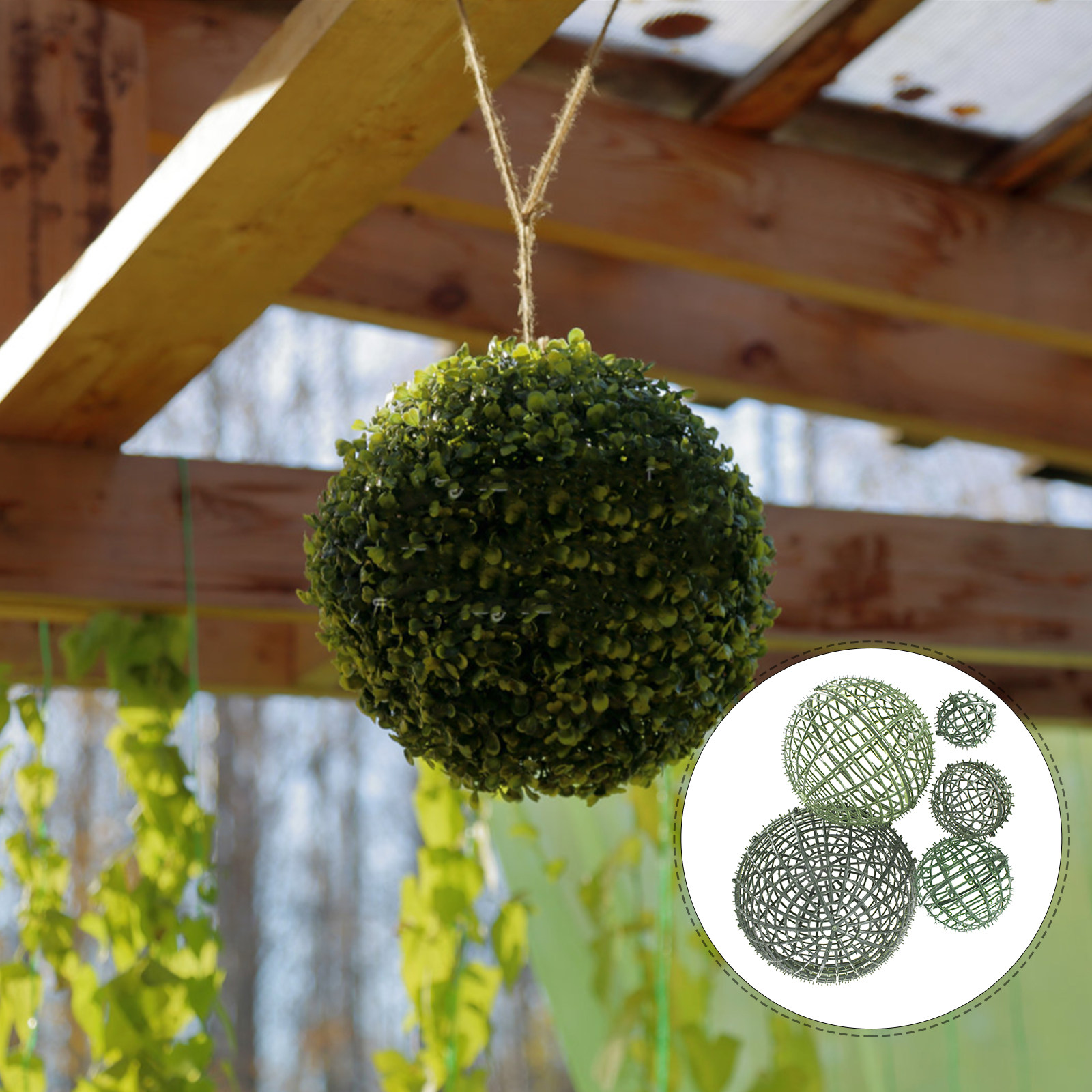 5Pcs Decorative Flower Ball Fr - Wedding Support ulasan dan harga